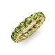 4 - Lucida 4.00 mm Round Peridot U Prong Eternity Band 
