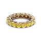 3 - Lucida 4.00 mm Round Yellow Sapphire U Prong Eternity Band 