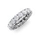 4 - Lucida 4.00 mm Round White Sapphire U Prong Eternity Band 