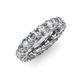 4 - Lucida 4.00 mm Round Diamond U Prong Eternity Band 