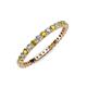 3 - Joyce 2.00 mm Yellow and White Diamond Eternity Band 