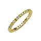 4 - Joyce 2.30 mm Yellow and White Diamond Eternity Band 