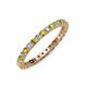 4 - Joyce 2.30 mm Yellow and White Diamond Eternity Band 