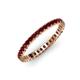 4 - Allie 2.00 mm Princess Cut Red Garnet Eternity Band 