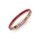 4 - Allie 2.00 mm Princess Cut Ruby Eternity Band 