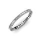 4 - Allie 2.00 mm Princess Cut Diamond Eternity Band 