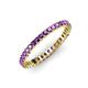 4 - Allie 2.00 mm Princess Cut Amethyst Eternity Band 