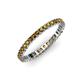 4 - Allie 2.00 mm Princess Cut Citrine Eternity Band 