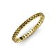 4 - Allie 2.00 mm Princess Cut Citrine Eternity Band 