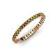 4 - Allie 2.00 mm Princess Cut Citrine Eternity Band 