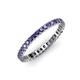 4 - Allie 2.00 mm Princess Cut Iolite Eternity Band 