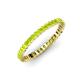 4 - Allie 2.00 mm Princess Cut Peridot Eternity Band 