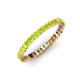 4 - Allie 2.00 mm Princess Cut Peridot Eternity Band 