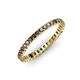 4 - Allie 2.00 mm Smoky Quartz Eternity Band 