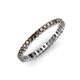4 - Allie 2.00 mm Smoky Quartz Eternity Band 