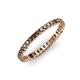 4 - Allie 2.00 mm Smoky Quartz Eternity Band 
