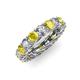 3 - Lucida 4.00 mm Yellow Sapphire and Diamond Eternity Band 
