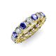 3 - Lucida 4.00 mm Tanzanite and Diamond Eternity Band 