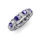 3 - Lucida 4.00 mm Iolite and Diamond Eternity Band 