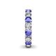 5 - Lucida 4.00 mm Tanzanite and Diamond Eternity Band 