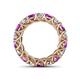 4 - Lucida 4.00 mm Amethyst and Diamond Eternity Band 