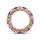 4 - Lucida 4.00 mm Iolite and Diamond Eternity Band 