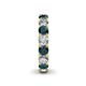 5 - Lucida 4.00 mm London Blue Topaz and Diamond Eternity Band 