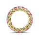 4 - Lucida 4.00 mm Pink Sapphire and Diamond Eternity Band 