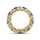 4 - Lucida 4.00 mm Iolite and Diamond Eternity Band 