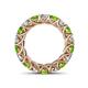 4 - Lucida 4.00 mm Peridot and Diamond Eternity Band 