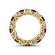 4 - Lucida 4.00 mm Ruby and Diamond Eternity Band 
