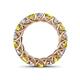 4 - Lucida 4.00 mm Yellow and White Diamond Eternity Band 