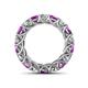 4 - Lucida 4.00 mm Amethyst and Diamond Eternity Band 