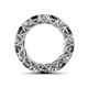 4 - Lucida 4.00 mm Black and White Diamond Eternity Band 