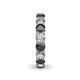 5 - Lucida 4.00 mm Black and White Diamond Eternity Band 