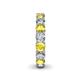 5 - Lucida 4.00 mm Yellow Sapphire and Diamond Eternity Band 