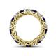 4 - Lucida 4.00 mm Blue Sapphire and Diamond Eternity Band 