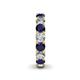 5 - Lucida 4.00 mm Blue Sapphire and Diamond Eternity Band 
