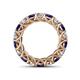 4 - Lucida 4.00 mm Blue Sapphire and Diamond Eternity Band 