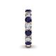 5 - Lucida 4.00 mm Blue Sapphire and Diamond Eternity Band 