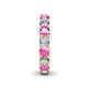 5 - Lucida 4.00 mm Pink Sapphire and Diamond Eternity Band 