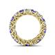4 - Lucida 4.00 mm Tanzanite and Diamond Eternity Band 