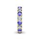 5 - Lucida 4.00 mm Tanzanite and Diamond Eternity Band 