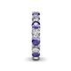 5 - Lucida 4.00 mm Iolite and Diamond Eternity Band 