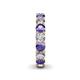 5 - Lucida 4.00 mm Iolite and Diamond Eternity Band 