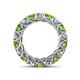 4 - Lucida 4.00 mm Peridot and Diamond Eternity Band 