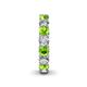 5 - Lucida 4.00 mm Peridot and Diamond Eternity Band 