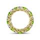 4 - Lucida 4.00 mm Peridot and Diamond Eternity Band 
