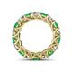 4 - Lucida 4.00 mm Emerald and Diamond Eternity Band 