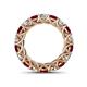 4 - Lucida 4.00 mm Ruby and Diamond Eternity Band 